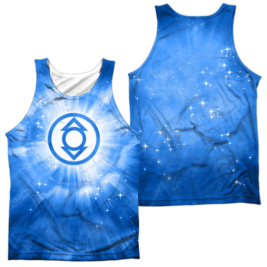Green Lantern - Indigo Energy - Adult 100% Poly Tank Top - White