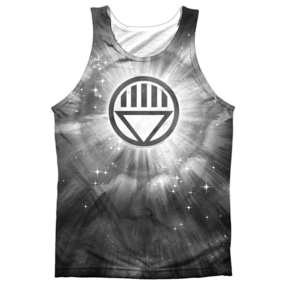 Green Lantern - Black Energy - Adult 100% Poly Tank Top - White