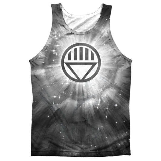Green Lantern - Black Energy - Adult 100% Poly Tank Top - White