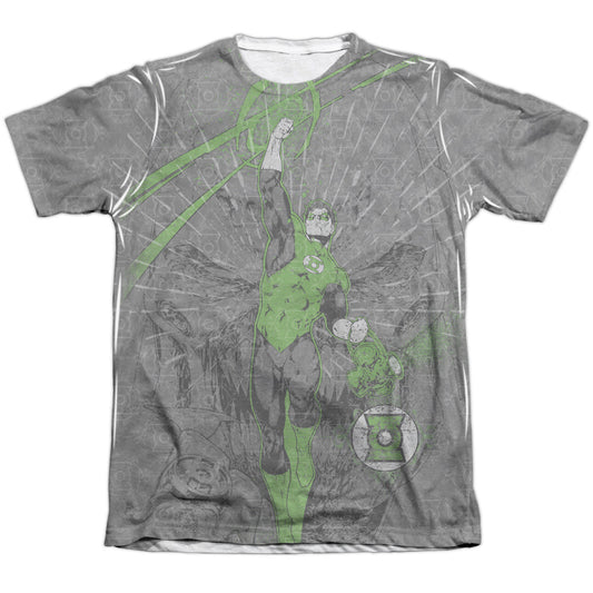 Green Lantern - Vanquish Evil - Adult 65/35 Poly/cotton Short Sleeve Tee - White T-shirt