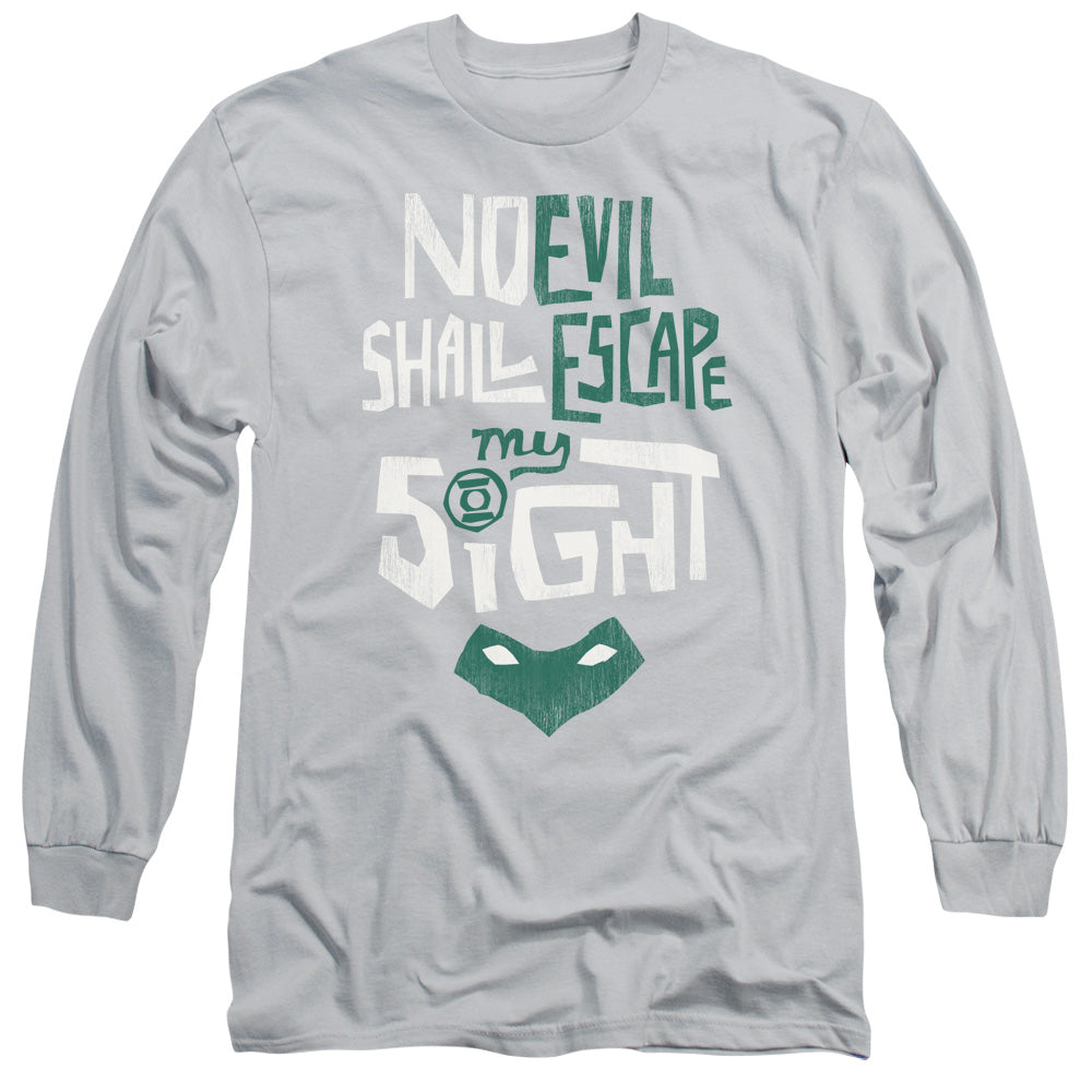 Green Lantern - My Sight - Long Sleeve Adult 18/1 - Silver T-shirt