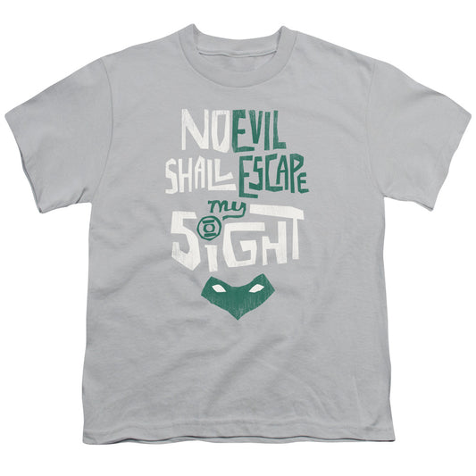 Green Lantern - My Sight - Short Sleeve Youth 18/1 - Silver T-shirt