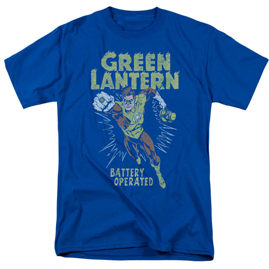 Green Lantern - Fully Charged - Short Sleeve Adult 18/1 - Royal Blue T-shirt