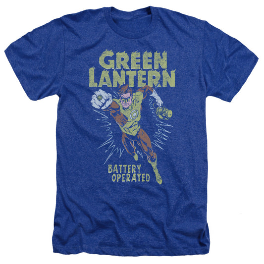 Green Lantern - Fully Charged - Adult Heather - Royal Blue
