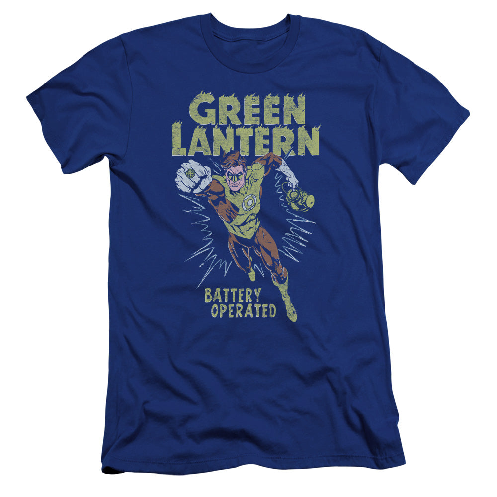 Green Lantern - Fully Charged-premuim Canvas Adult Slim Fit 30/1 - Royal Blue