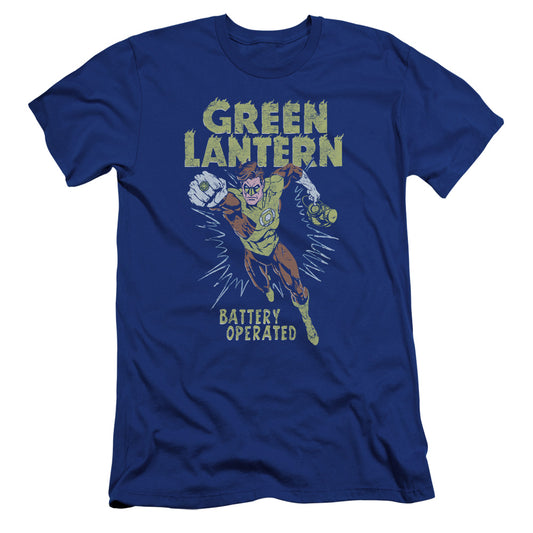 Green Lantern - Fully Charged-premuim Canvas Adult Slim Fit 30/1 - Royal Blue