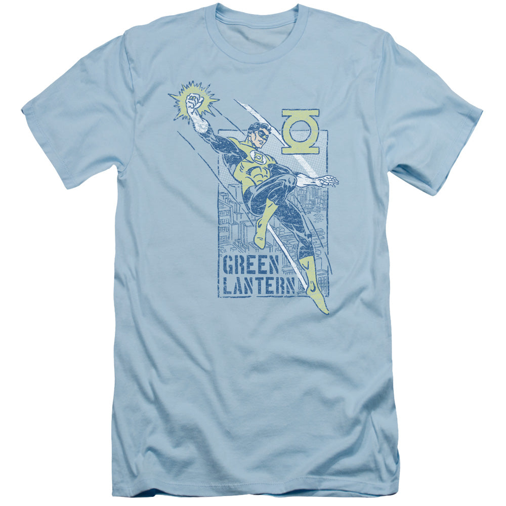 Green Lantern - City Watch - Short Sleeve Adult 30/1 - Light Blue T-shirt