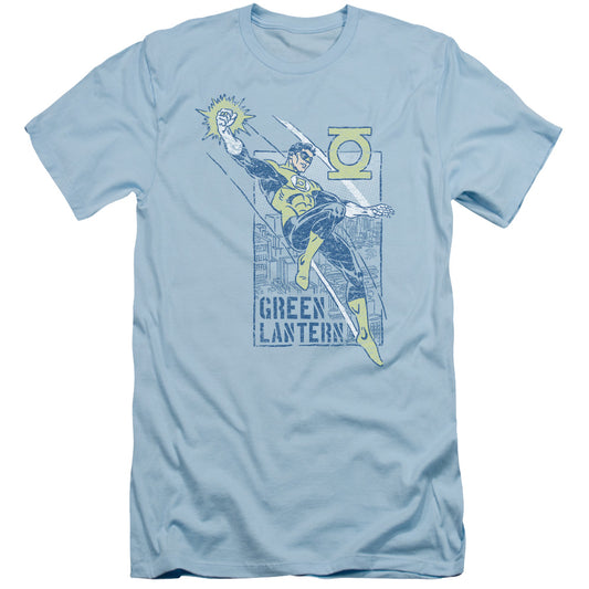 Green Lantern - City Watch - Short Sleeve Adult 30/1 - Light Blue T-shirt