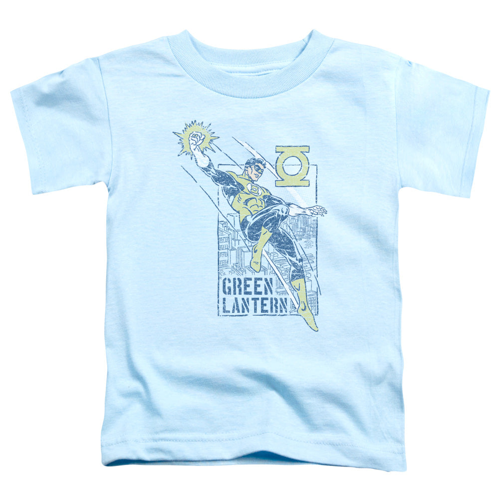 Green Lantern - City Watch - Short Sleeve Toddler Tee - Light Blue T-shirt