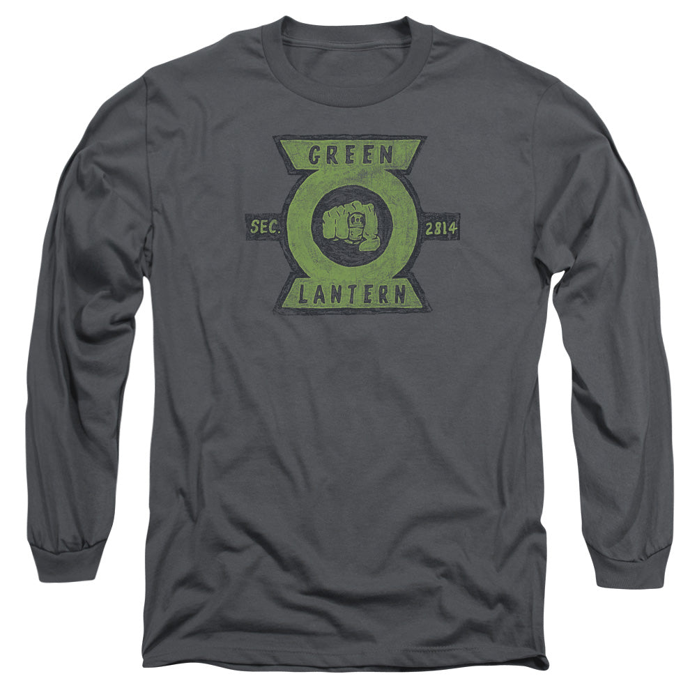 Green Lantern - Section - Long Sleeve Adult 18/1 - Charcoal T-shirt