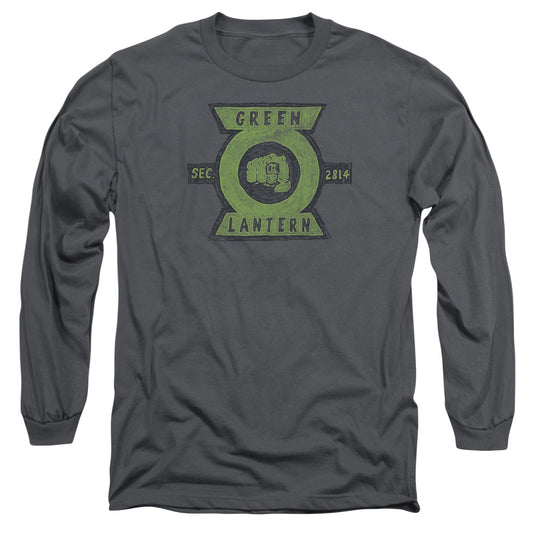Green Lantern - Section - Long Sleeve Adult 18/1 - Charcoal T-shirt