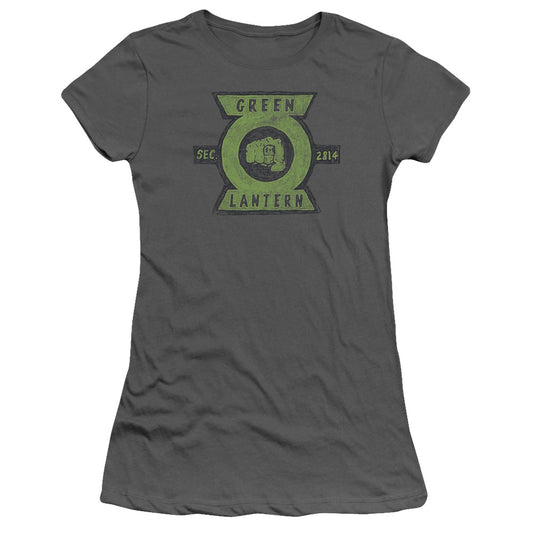 Green Lantern - Section - Short Sleeve Junior Sheer - Charcoal T-shirt