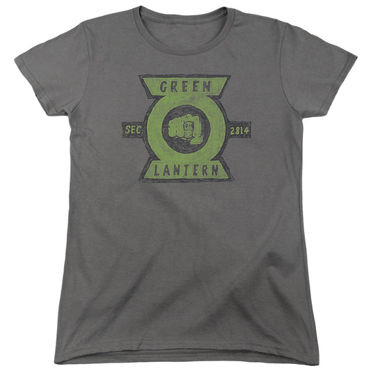 Green Lantern - Section - Short Sleeve Womens Tee - Charcoal T-shirt