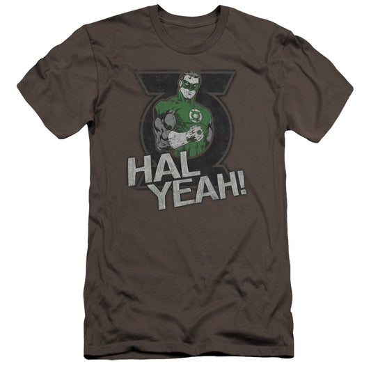 Green Lantern - Hal Yeah-premuim Canvas Adult Slim Fit 30/1 - Charcoal