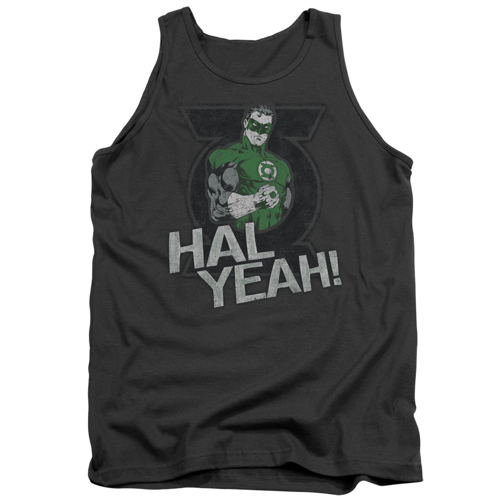 Green Lantern - Hal Yeah - Adult Tank - Charcoal