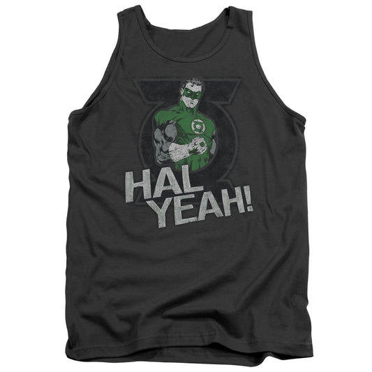 Green Lantern - Hal Yeah - Adult Tank - Charcoal