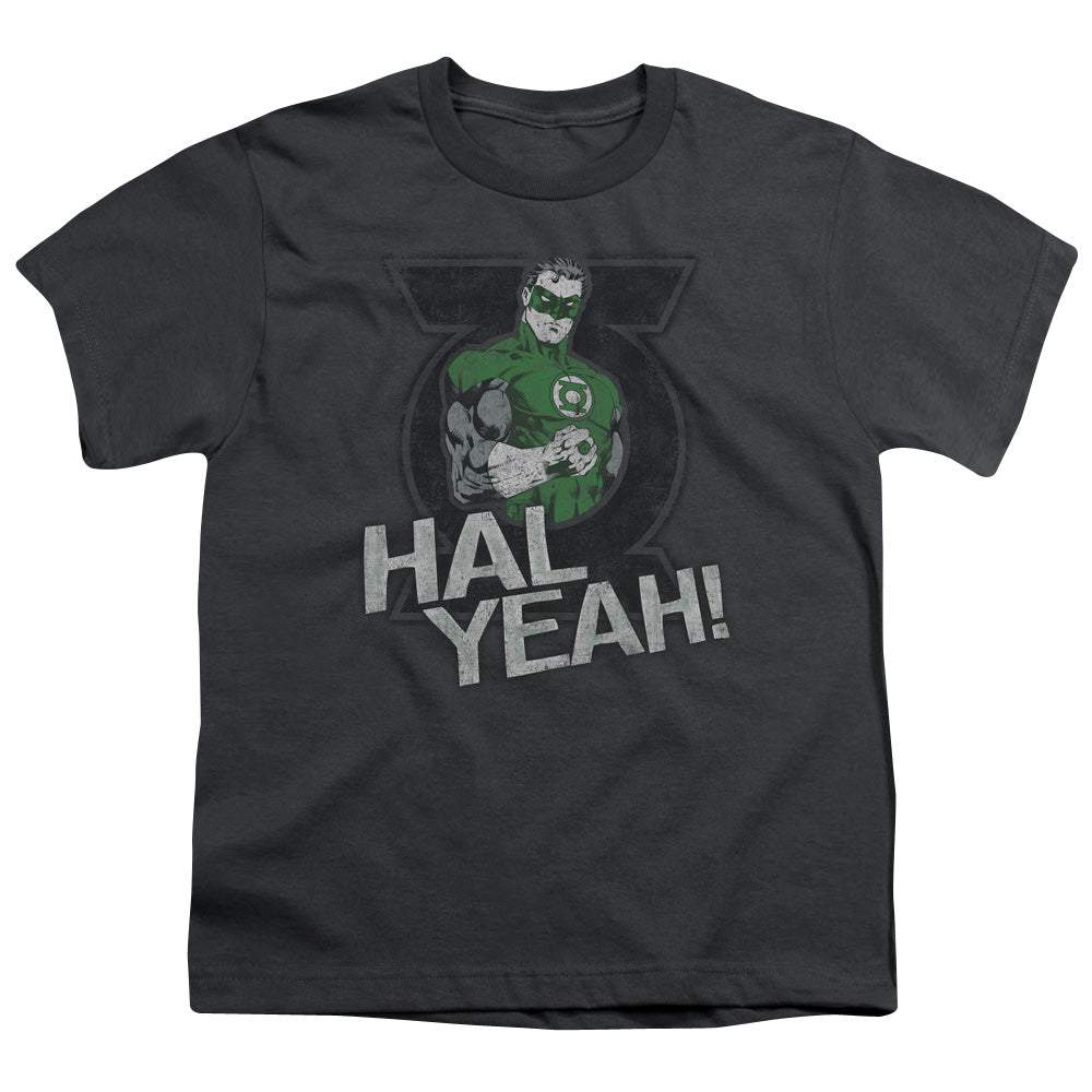 Green Lantern - Hal Yeah - Short Sleeve Youth 18/1 - Charcoal T-shirt