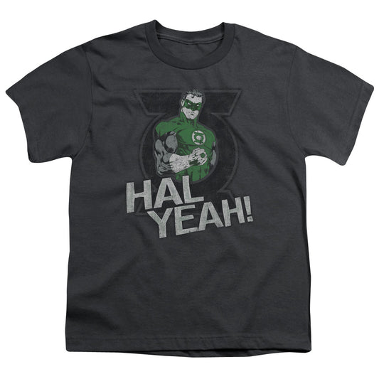 Green Lantern - Hal Yeah - Short Sleeve Youth 18/1 - Charcoal T-shirt