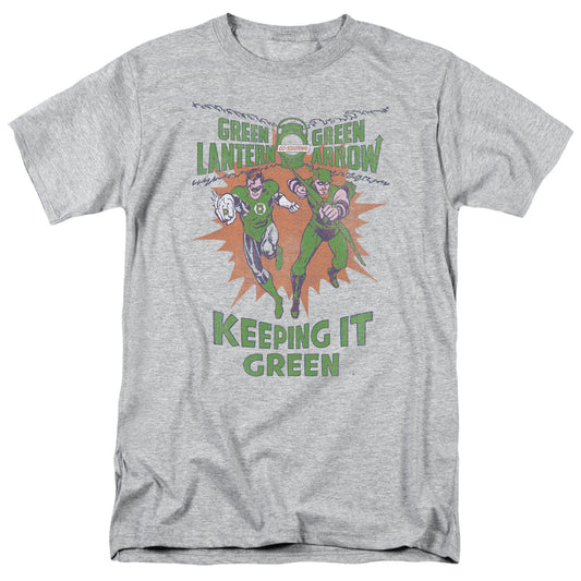 Green Lantern - Keeping It Green - Short Sleeve Adult 18/1 - Athletic Heather T-shirt