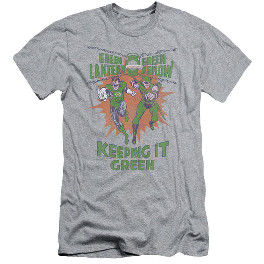 Green Lantern - Keeping It Green - Short Sleeve Adult 30/1 - Athletic Heather T-shirt