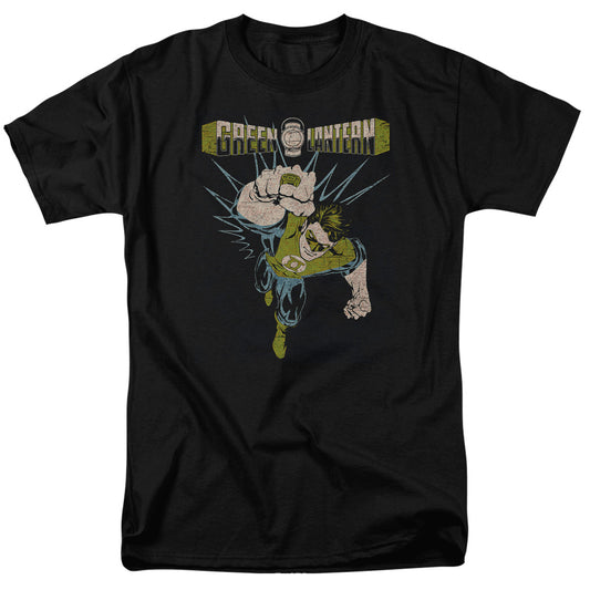 Green Lantern - Powerful - Short Sleeve Adult 18/1 - Black T-shirt