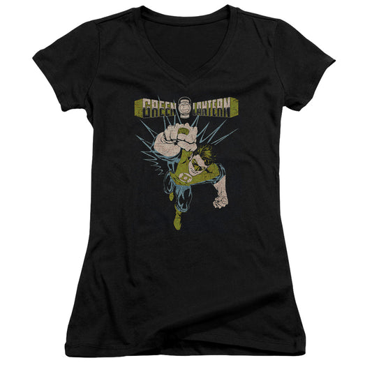 Green Lantern - Powerful-junior V-neck - Black