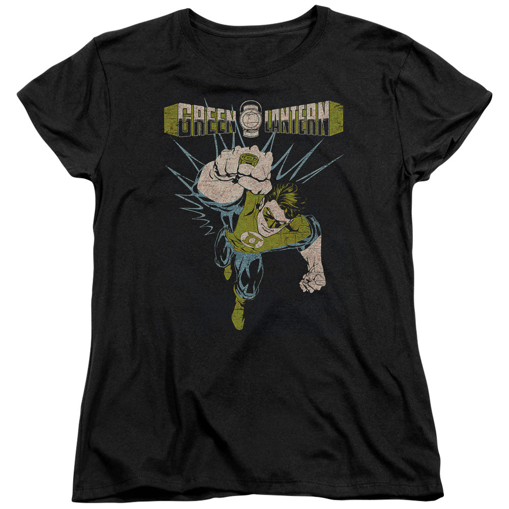 Green Lantern - Powerful - Short Sleeve Womens Tee - Black T-shirt