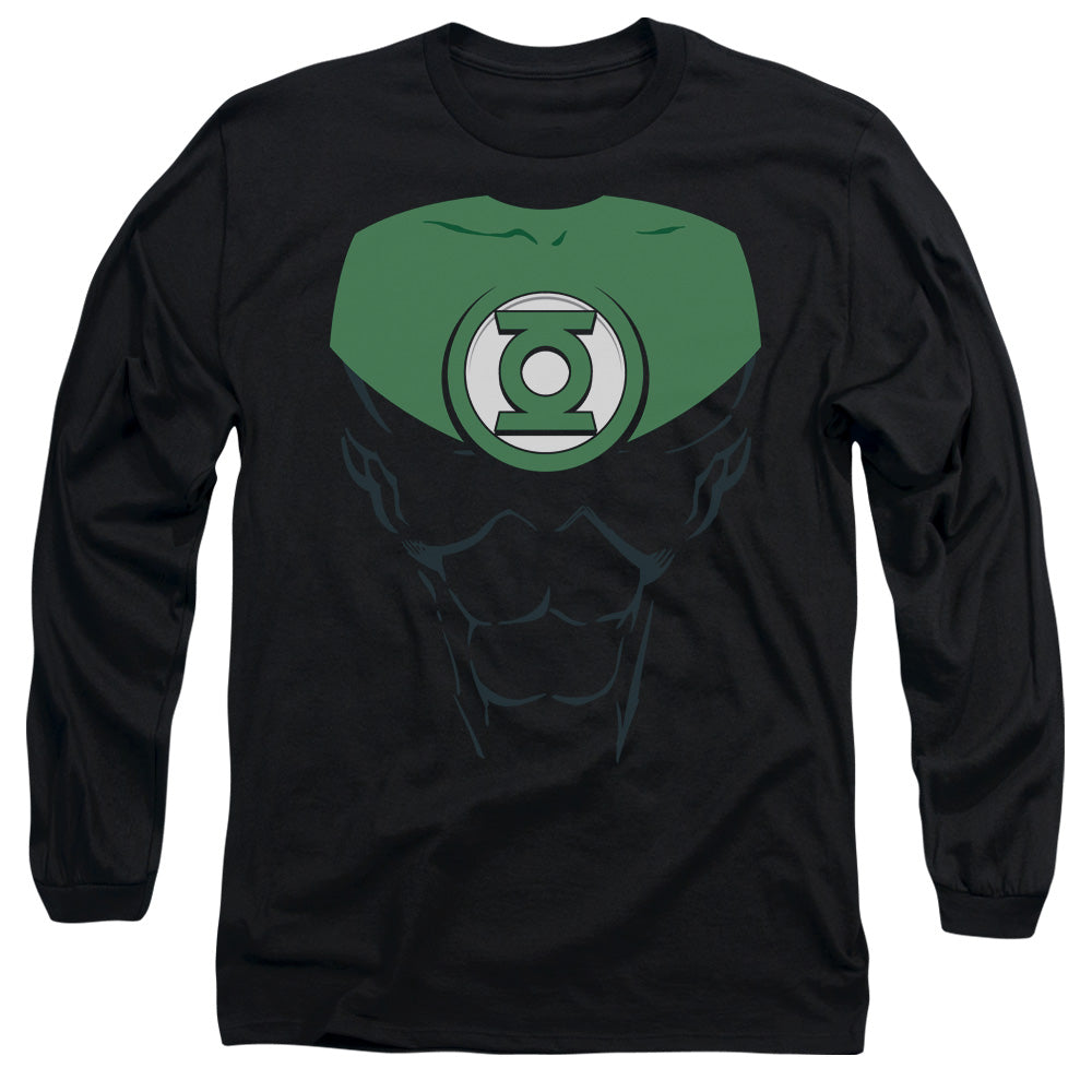 Green Lantern - Jon Stewart - Long Sleeve Adult 18/1 - Black T-shirt