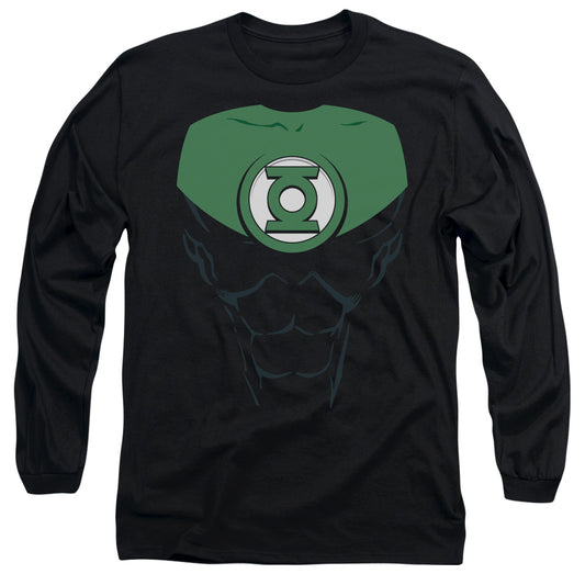 Green Lantern - Jon Stewart - Long Sleeve Adult 18/1 - Black T-shirt