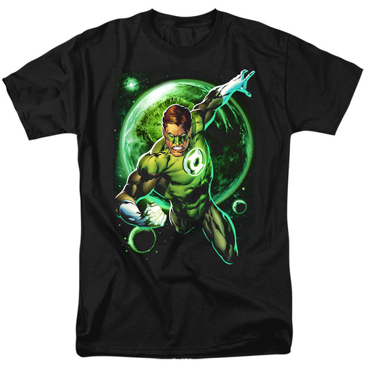 Green Lantern - Galaxy Glow - Short Sleeve Adult 18/1 - Black T-shirt