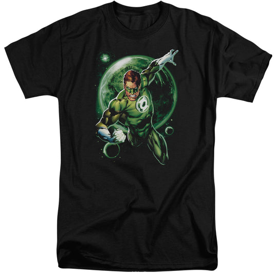 Green Lantern - Galaxy Glow - Short Sleeve Adult Tall - Black T-shirt