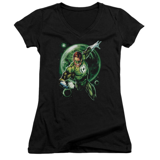 Green Lantern - Galaxy Glow-junior V-neck - Black