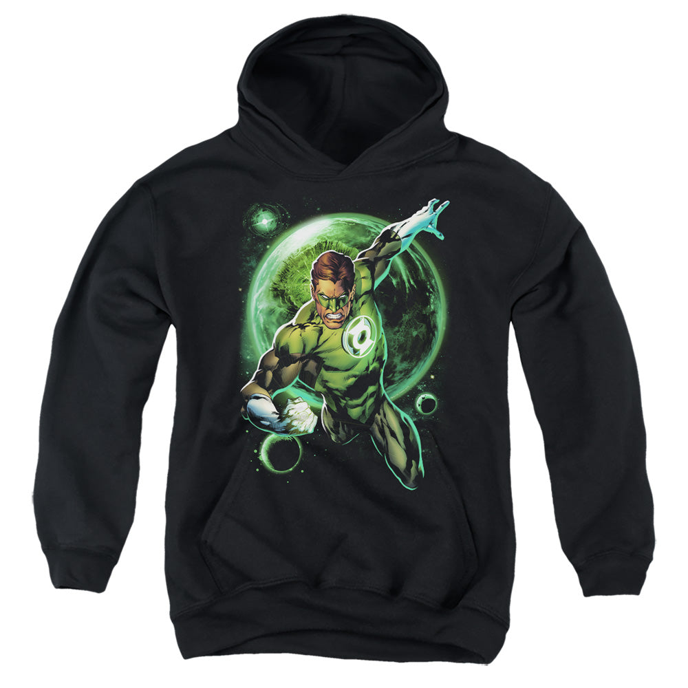 Green Lantern - Galaxy Glow - Youth Pull-over Hoodie - Black