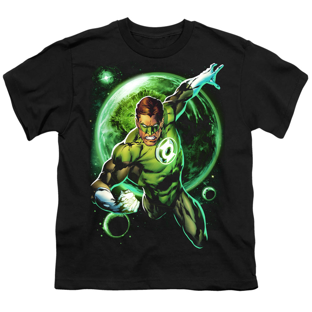 Green Lantern - Galaxy Glow - Short Sleeve Youth 18/1 - Black T-shirt