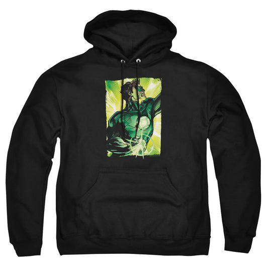 Green Lantern - Up Up - Adult Pull-over Hoodie - Black