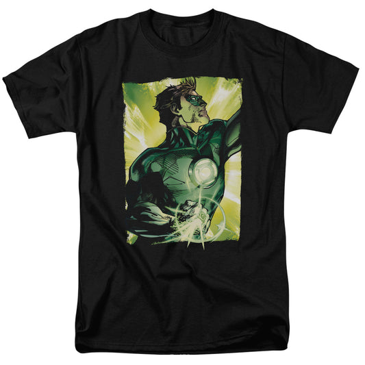 Green Lantern - Up Up - Short Sleeve Adult 18/1 - Black T-shirt