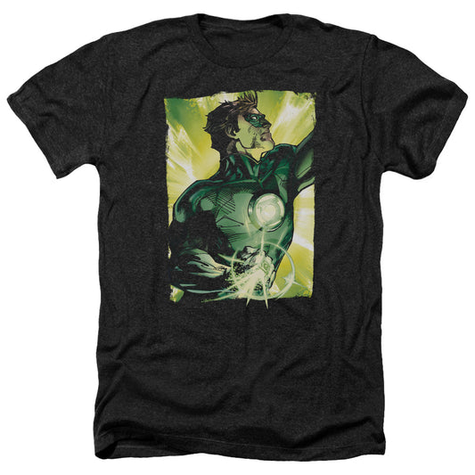 Green Lantern - Up Up - Adult Heather-black