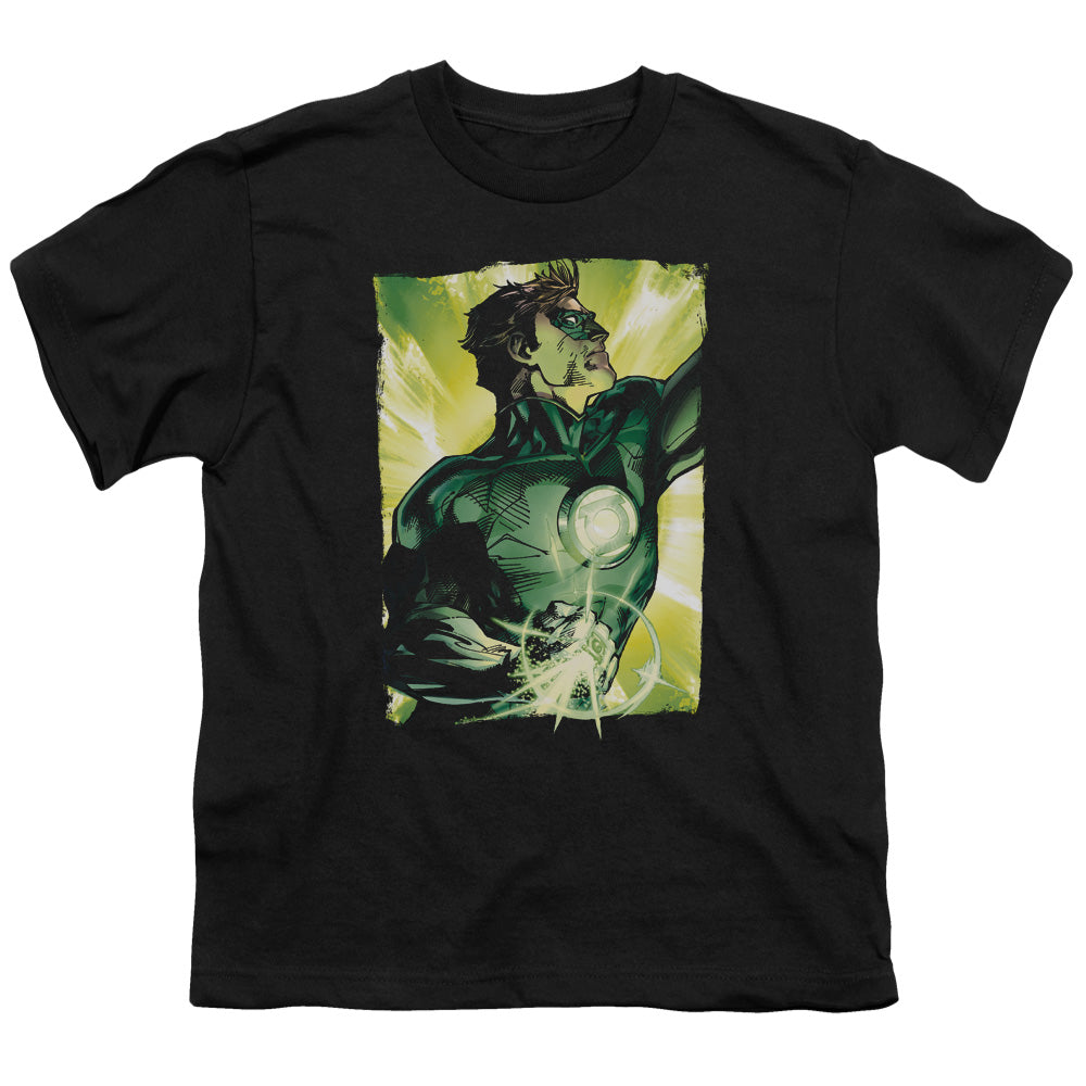 Green Lantern - Up Up - Short Sleeve Youth 18/1 - Black T-shirt