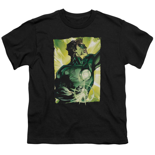 Green Lantern - Up Up - Short Sleeve Youth 18/1 - Black T-shirt