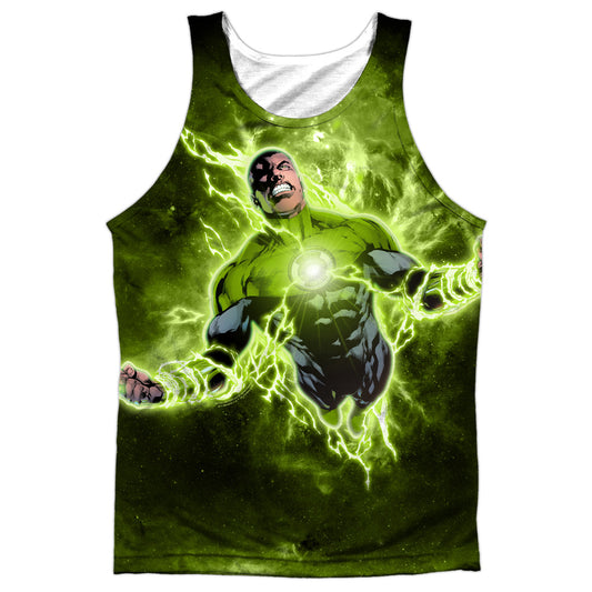 Green Lantern - Inner Strength - Adult 100% Poly Tank Top - White