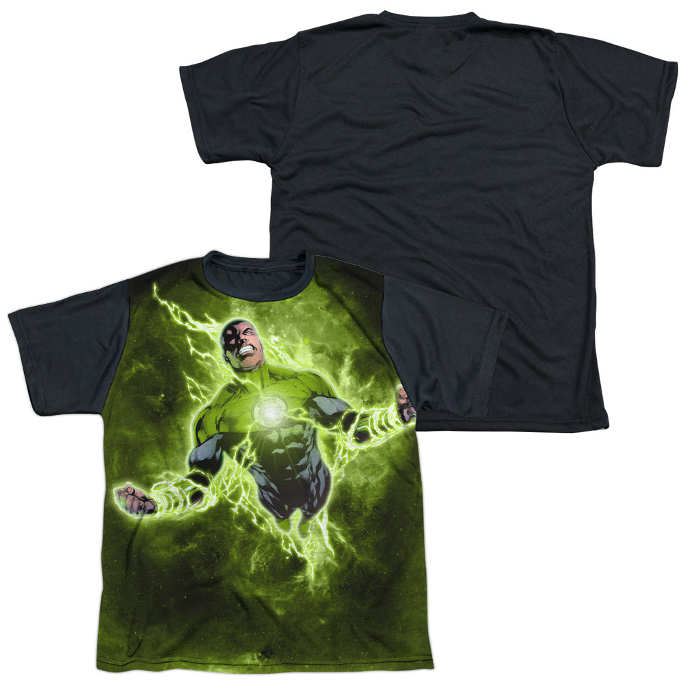 Green Lantern - Inner Strength - Short Sleeve Youth White Front Black Back   - White T-shirt