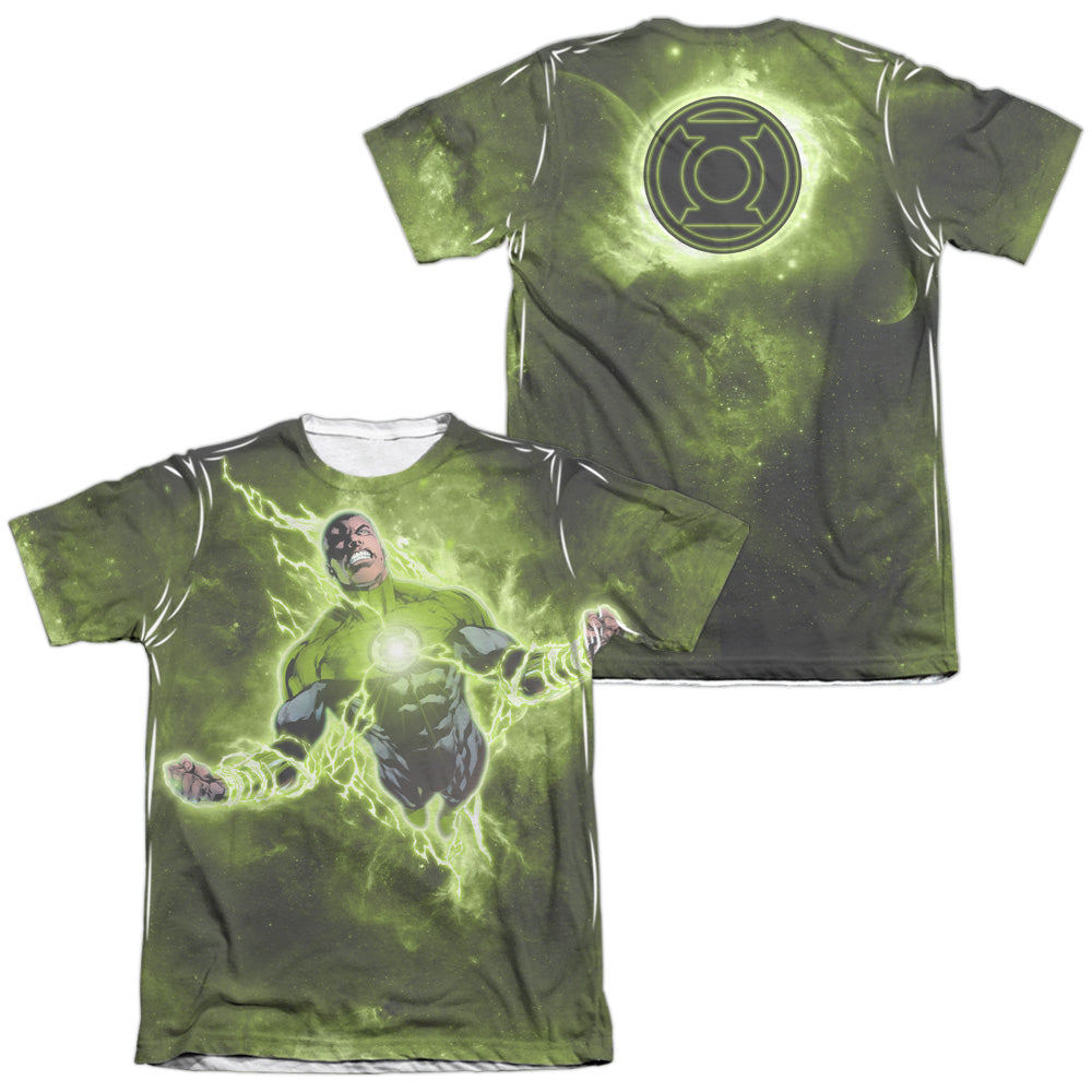 Green Lantern - Inner Strength (Front/back Print) - Adult Poly/cotton Short Sleeve Tee - White T-shirt