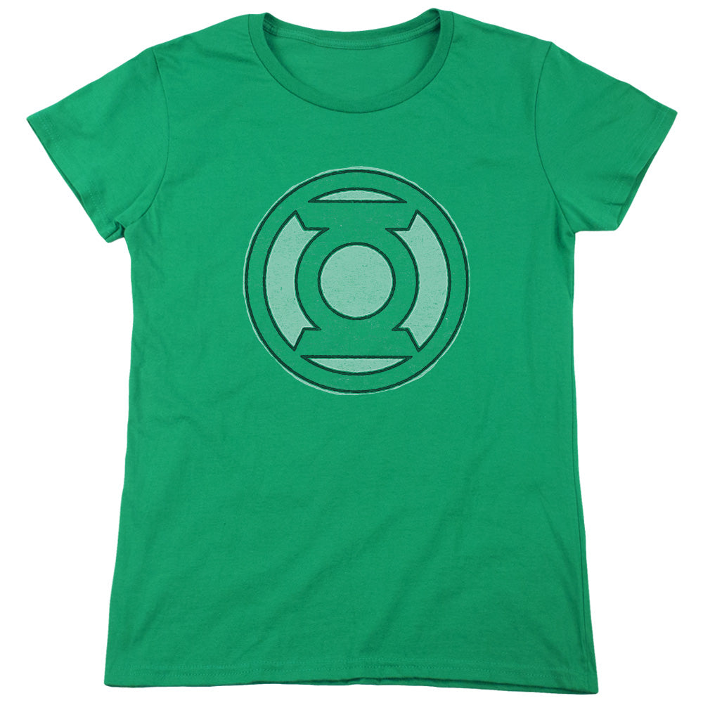 Green Lantern - Hand Me Down - Short Sleeve Womens Tee - Kelly Green T-shirt