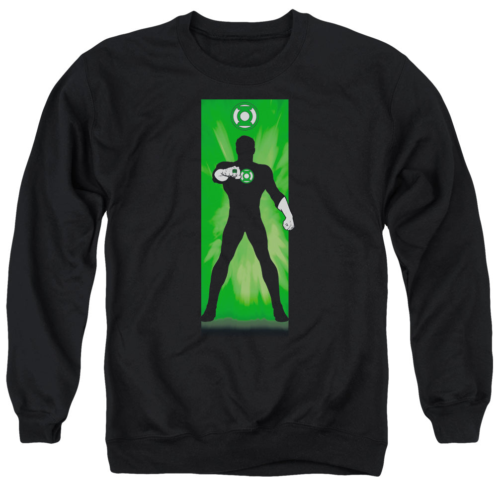 Dc - Green Lantern Block - Adult Crewneck Sweatshirt - Black