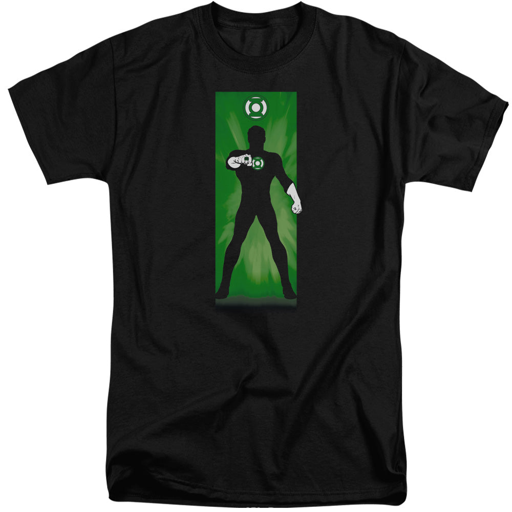 Dc - Green Lantern Block - Short Sleeve Adult Tall - Black T-shirt