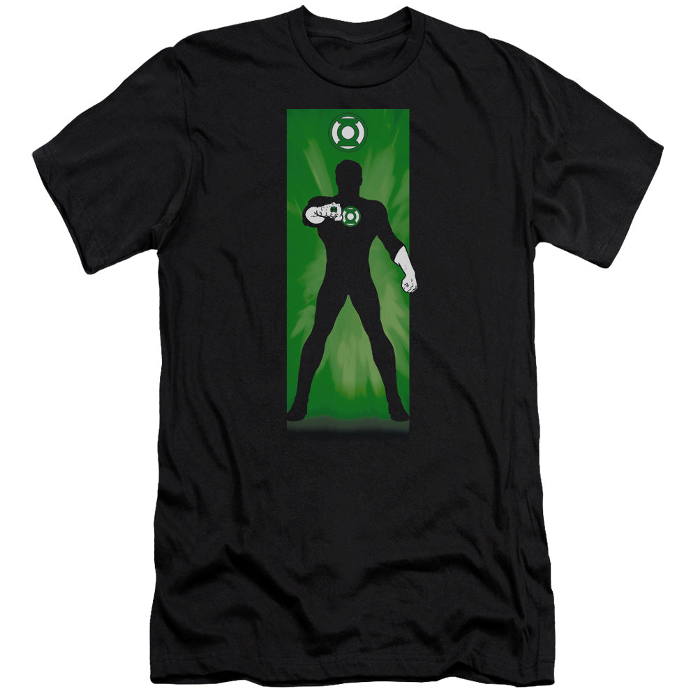 Dc - Green Lantern Block - Short Sleeve Adult 30/1 - Black T-shirt