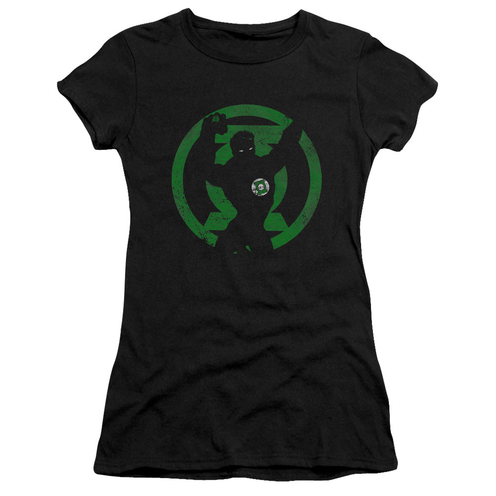 Dc - Gl Symbol Knockout - Short Sleeve Junior Sheer - Black T-shirt