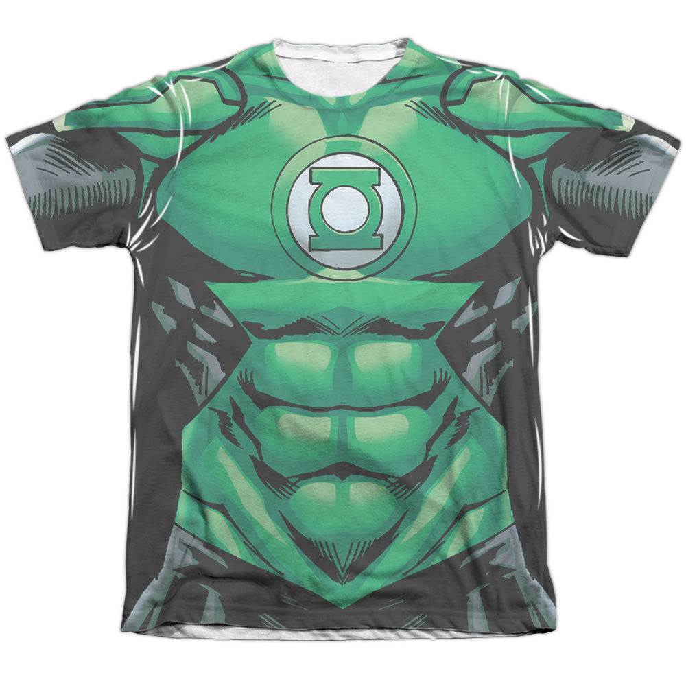Green Lantern - Uniform - Adult Poly/cotton Short Sleeve Tee - White T-shirt