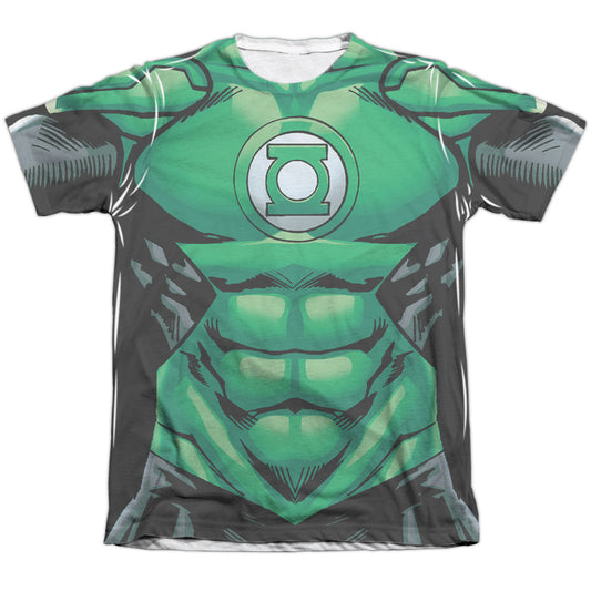 Green Lantern - Uniform - Adult Poly/cotton Short Sleeve Tee - White T-shirt