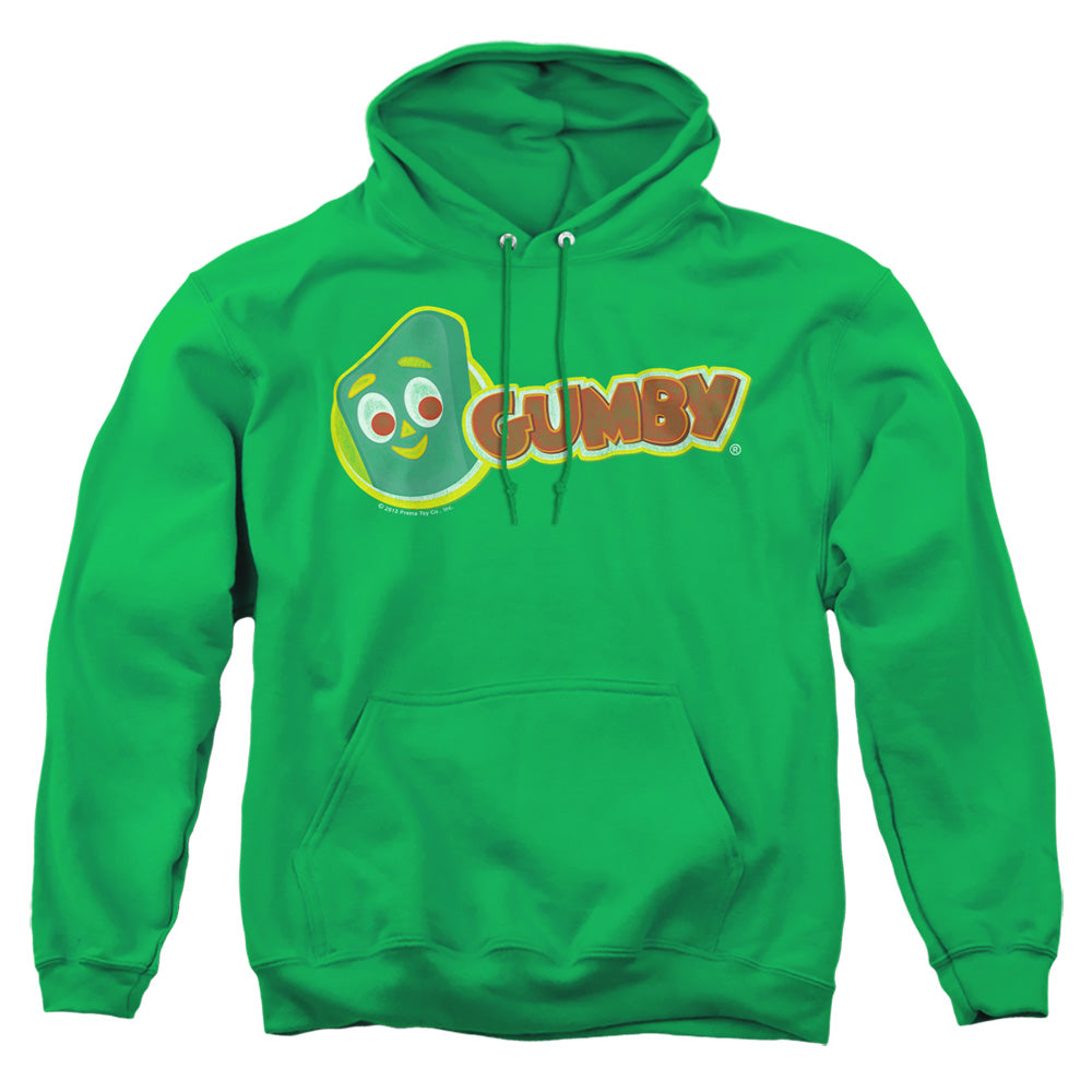 Gumby - Logo - Adult Pull-over Hoodie - Kelly Green
